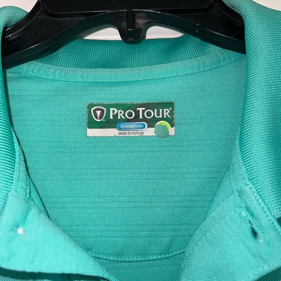 Men's Green Polo ProTour Golf Shirt - Picture 2 of 3